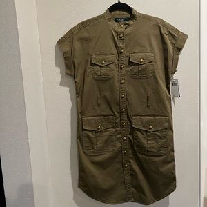 Lauren Ralph Lauren Olive Green Dress. NWT